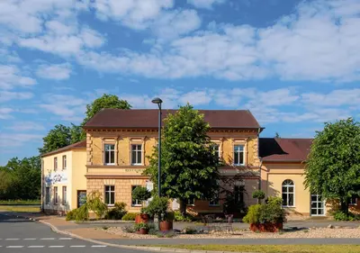 Das Gebäude in dem sich die Pension befindet