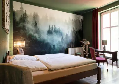 Ein Bett oder Betten in einem Zimmer der Unterkunft Pension EssLust