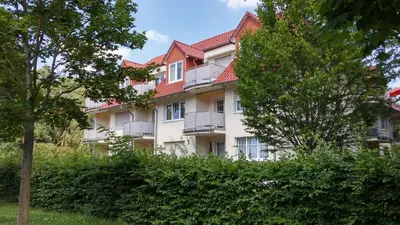Das Gebäude in dem sich die Ferienwohnung befindet