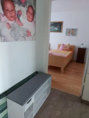Ein Bett oder Betten in einem Zimmer der Unterkunft Ferienwohnung-Havelsee