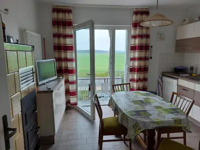 Küche/Küchenzeile in der Unterkunft Ferienwohnung-Havelsee