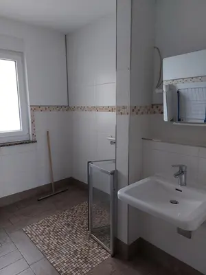 Ein Badezimmer in der Unterkunft Ferienwohnung-Havelsee