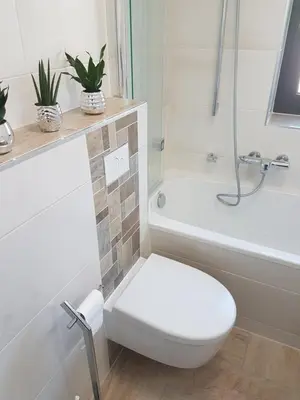 Ein Badezimmer in der Unterkunft Ferienwohnung Auszeit Bad Belzig Näthe