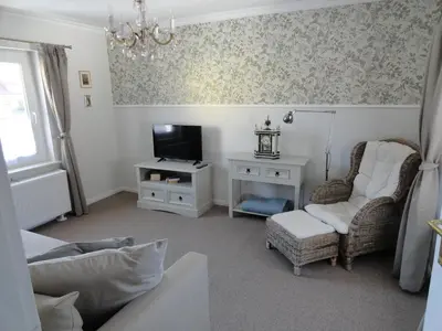 TV/Unterhaltungsangebot in der Unterkunft Cottage Ferienwohnung mit Seeblick