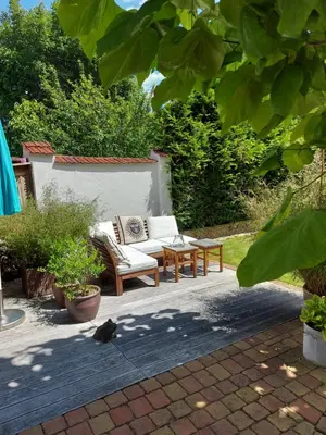 Ein Garten an der Unterkunft Villa Veda