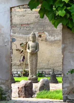Ein Garten an der Unterkunft Villa Veda