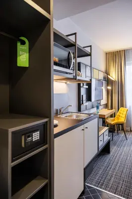 Küche/Küchenzeile in der Unterkunft Hotel Lützow