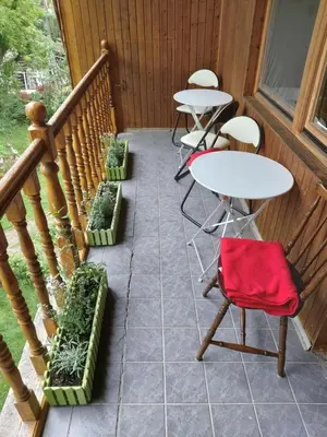 Ein Balkon oder eine Terrasse in der Unterkunft Kräuter-Heidi