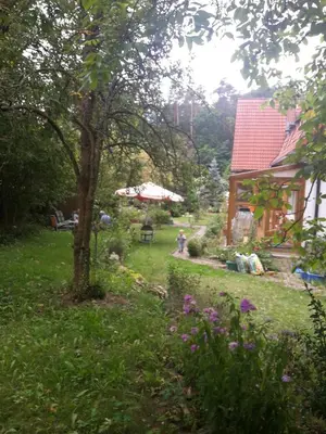 Ein Garten an der Unterkunft Kräuter-Heidi