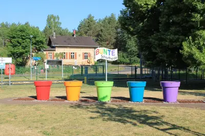 Ein Garten an der Unterkunft Ferienappartements am See