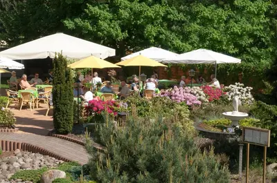 Ein Garten an der Unterkunft Hotel 
