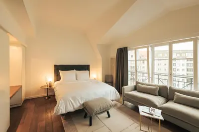 Ein Bett oder Betten in einem Zimmer der Unterkunft Bob W Berlin Mitte