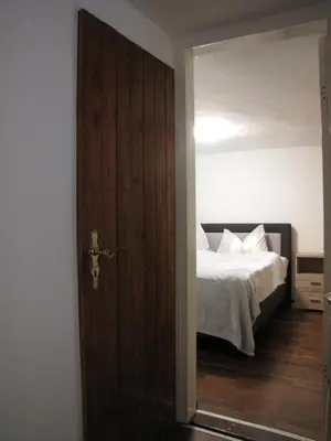 Ein Bett oder Betten in einem Zimmer der Unterkunft Spreewaldhaus Lübben