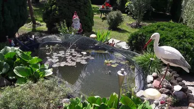 Ein Garten an der Unterkunft Mobile-Home