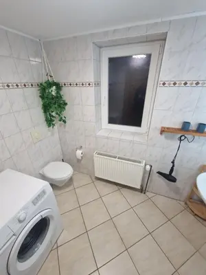 Ein Badezimmer in der Unterkunft Ferienhof Gosen
