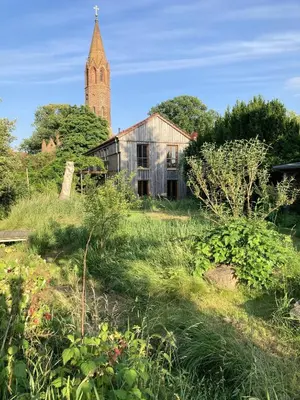 Ein Garten an der Unterkunft Dreigärten Brodowin