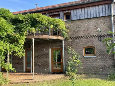 Ein Garten an der Unterkunft Dreigärten Brodowin