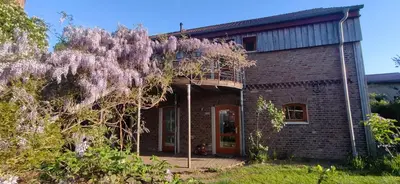 Ein Garten an der Unterkunft Dreigärten Brodowin