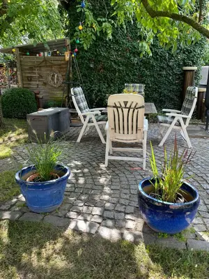 Ein Garten an der Unterkunft Ferienwohnung am Netzener See