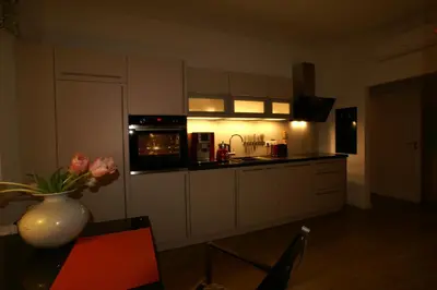 Küche/Küchenzeile in der Unterkunft Zur Schönen Aussicht