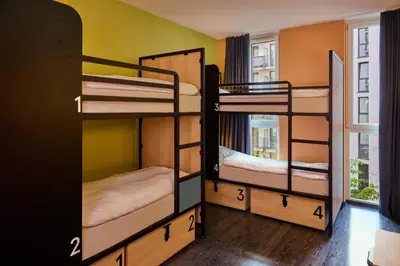 Ein Bett oder Betten in einem Zimmer der Unterkunft Generator Berlin Alexanderplatz