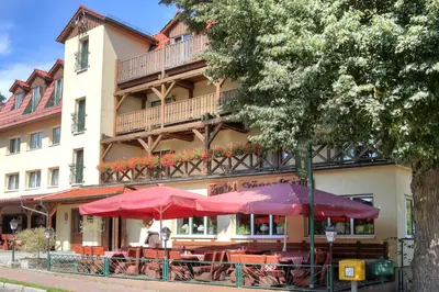 Das Gebäude in dem sich die Pension befindet