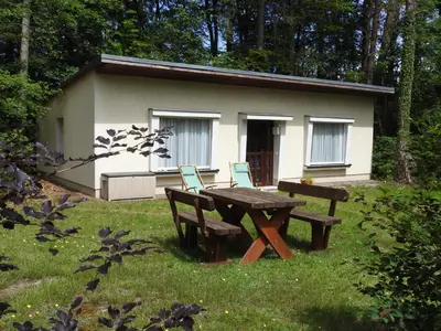 Ein Garten an der Unterkunft Haus Waldfrieden