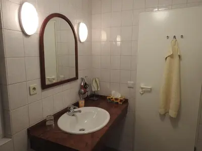Ein Badezimmer in der Unterkunft Haus Waldfrieden
