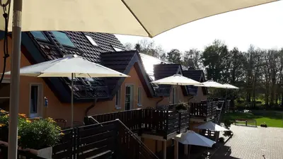 Das Gebäude in dem sich die Ferienwohnung befindet