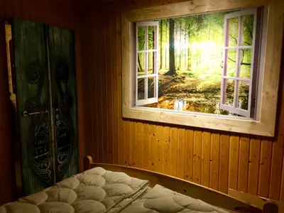 Grundriss der Unterkunft Holzhaus Trollblümchen am Wald und See