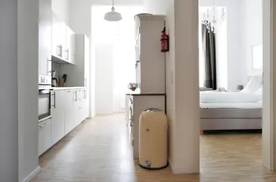 Ein Bett oder Betten in einem Zimmer der Unterkunft SC 02 by ROCKCHAIR Apartments l SUPERHOST Status l 4 Bedrooms Boxspringbeds 2 Bathrooms Balcony Elevator - Cozy Family & Business Flair welcomes you!