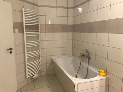 Ein Badezimmer in der Unterkunft An den Havelwiesen