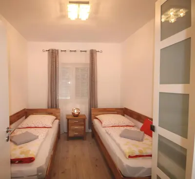 Ein Bett oder Betten in einem Zimmer der Unterkunft An den Havelwiesen