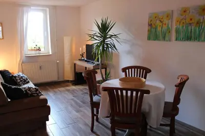 Ein Sitzbereich in der Unterkunft EG Die alte Stadtmühle von Kloster Zinna