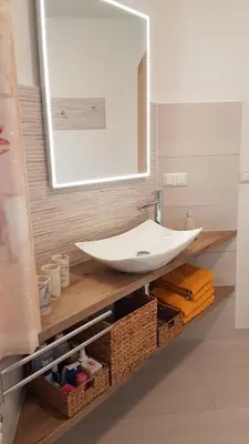 Ein Badezimmer in der Unterkunft Ferienwohnung Mittelmühle