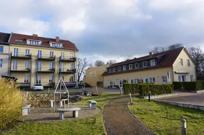 Das Gebäude in dem sich die Ferienwohnung befindet