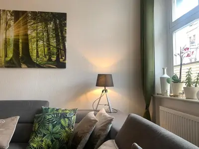 Ein Sitzbereich in der Unterkunft Altstadt Ferienwohnung
