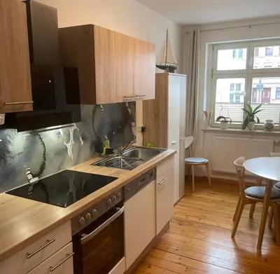 Küche/Küchenzeile in der Unterkunft Altstadt Ferienwohnung