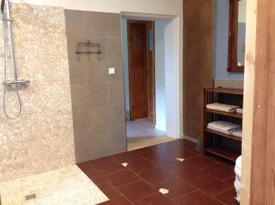 Ein Badezimmer in der Unterkunft Auszeithaus Brigittenhof