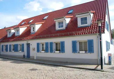 Das Gebäude in dem sich die Ferienwohnung befindet