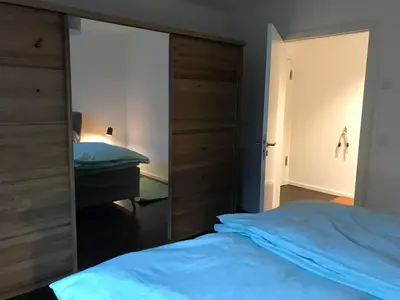 Ein Bett oder Betten in einem Zimmer der Unterkunft Unter den Eichen