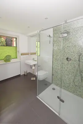 Ein Badezimmer in der Unterkunft Unter den Eichen