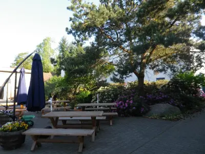 Ein Garten an der Unterkunft Zum Sudhaus im Herzen der Schorfheide