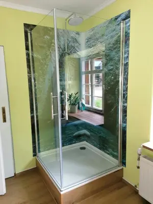 Ein Badezimmer in der Unterkunft Ferienwohnung Am Atelier