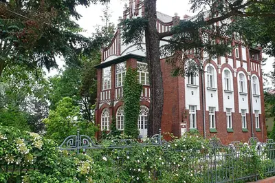 Ein Garten an der Unterkunft Pension Villa Fortuna