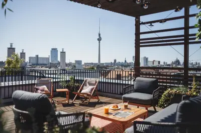 Ein Balkon oder eine Terrasse in der Unterkunft The Circus Apartments