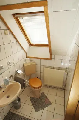 Ein Badezimmer in der Unterkunft Havelschatz