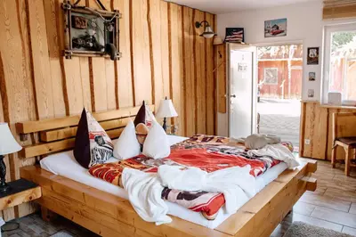 Ein Bett oder Betten in einem Zimmer der Unterkunft Down Town Motel Berlin