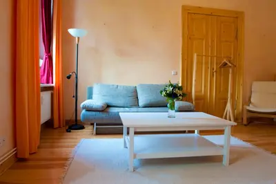 Ein Sitzbereich in der Unterkunft Excellent Apartments Kreuzberg