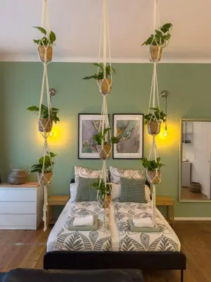 Ein Bett oder Betten in einem Zimmer der Unterkunft Nice studio in Friedrichschain area